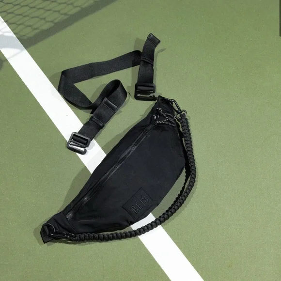 BEIS Black Men's sports pack Crossbody Bag - Picture 1 of 4